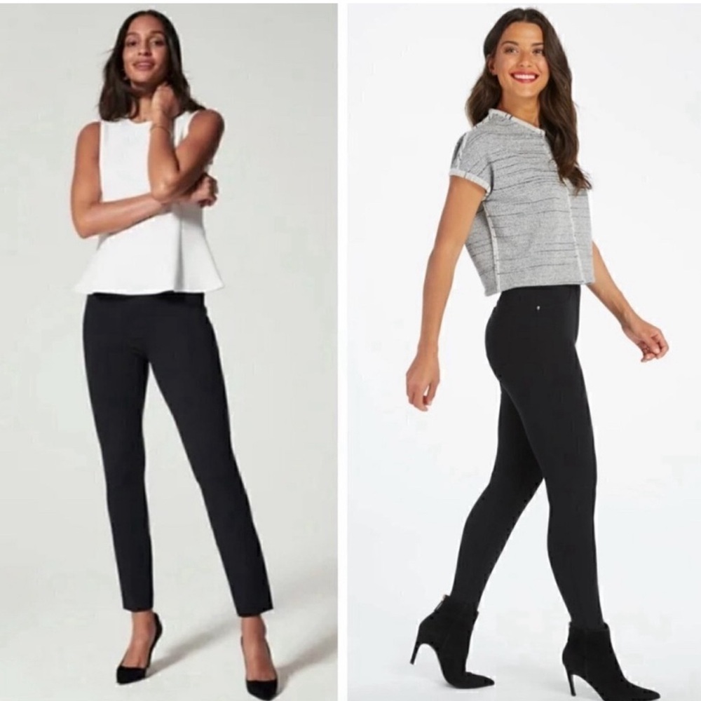 Spanx the perfect pant stretching S/P petite in black
